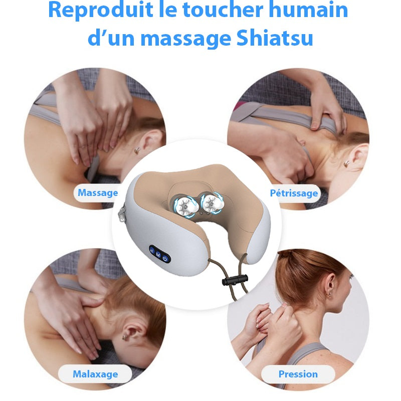 Coussin Ergonomique Massant |<br>NECK+ ULTRA®